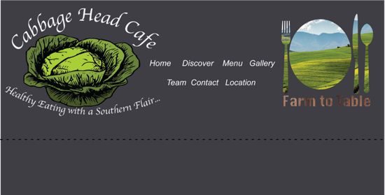 Cabbage Head Cafe Website Header