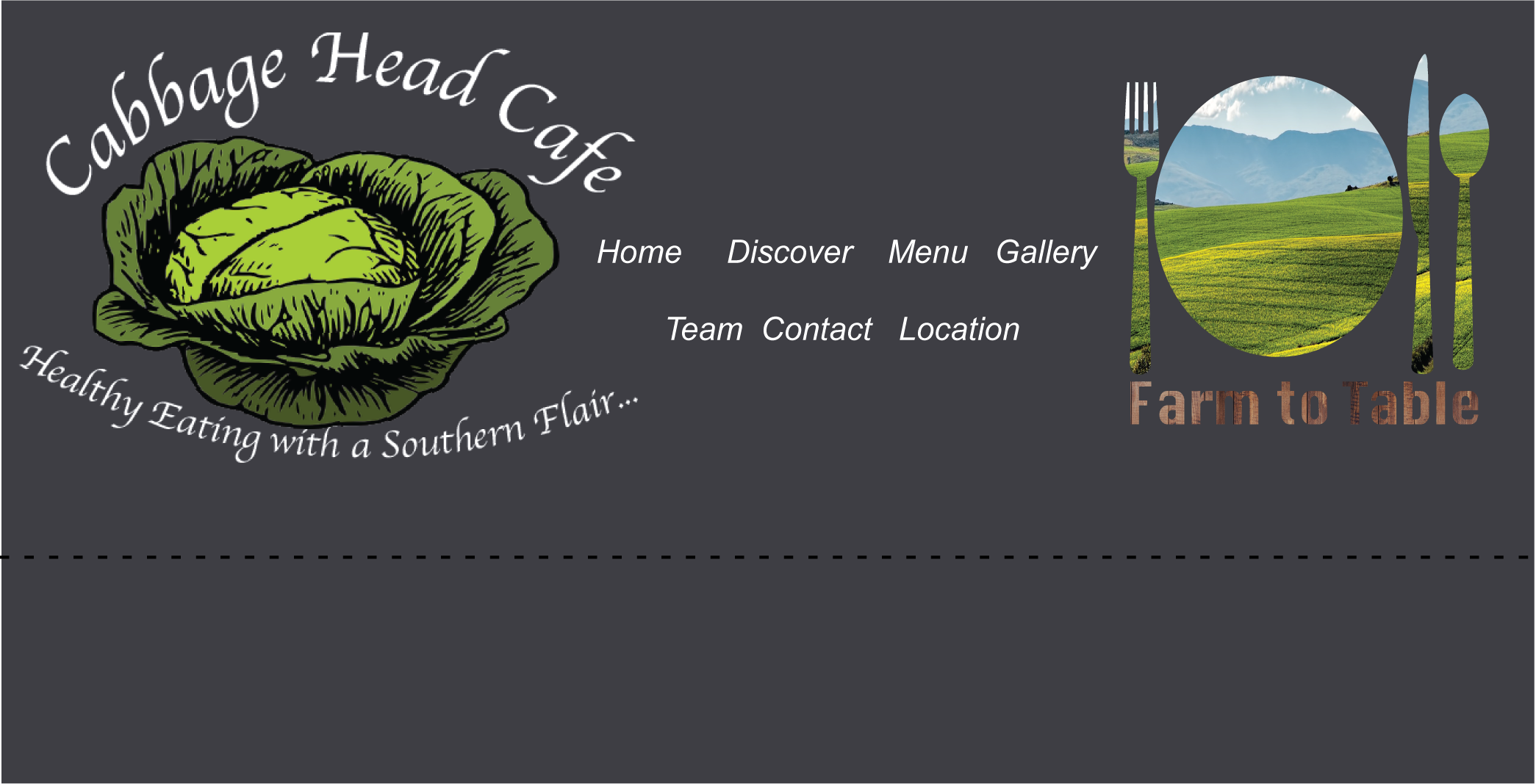 Cabbage Head Cafe Website Header